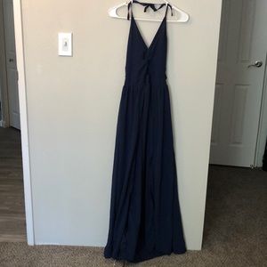 Navy blue maxi dress